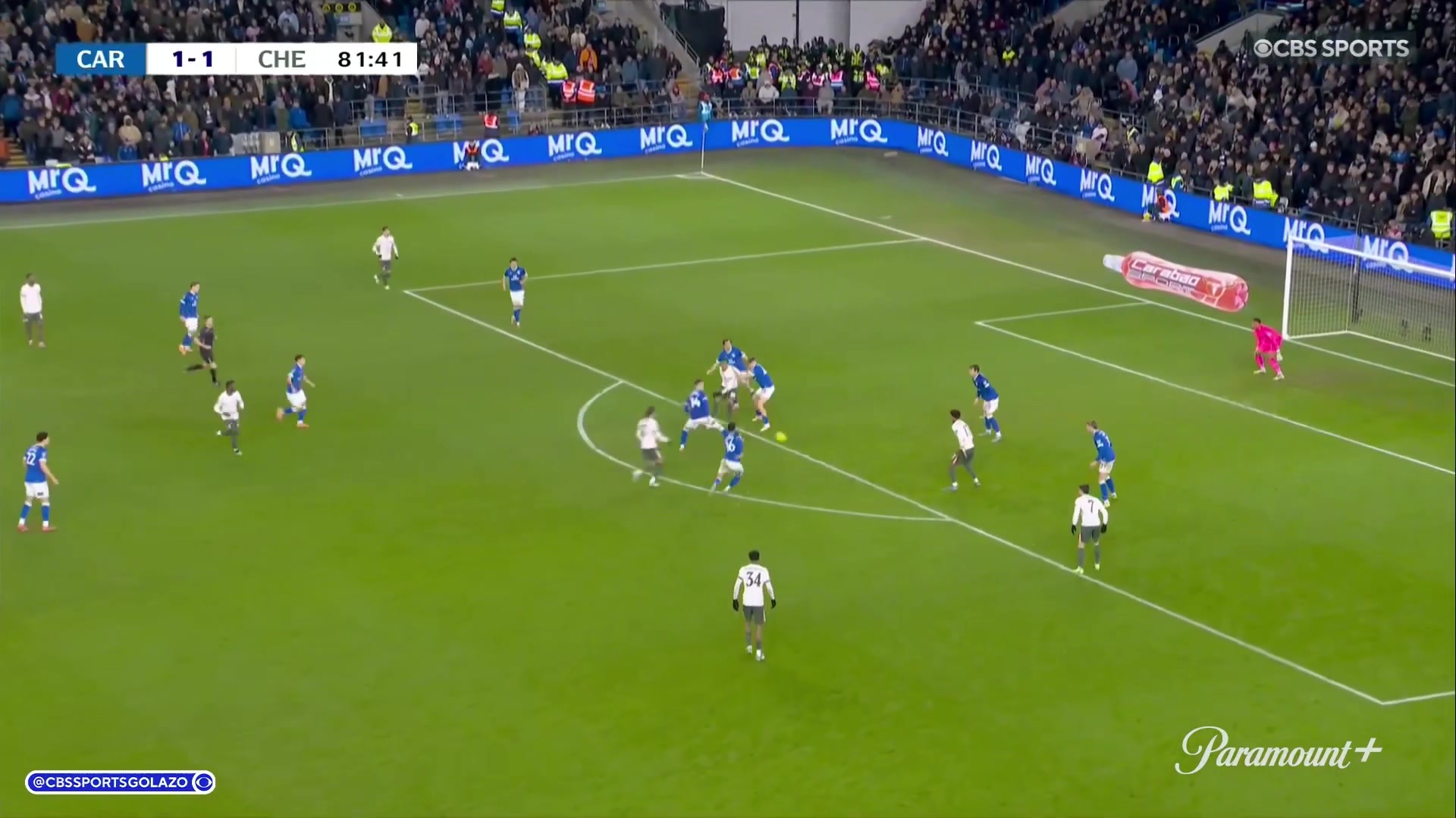 再次领先!内托精准推射远角破门,切尔西2-1卡迪夫城 再次领先!内托精准推射远角破门,切尔西2-1卡迪夫城