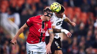 西甲-雨果-杜罗破门扳平 瓦伦西亚1-1马洛卡