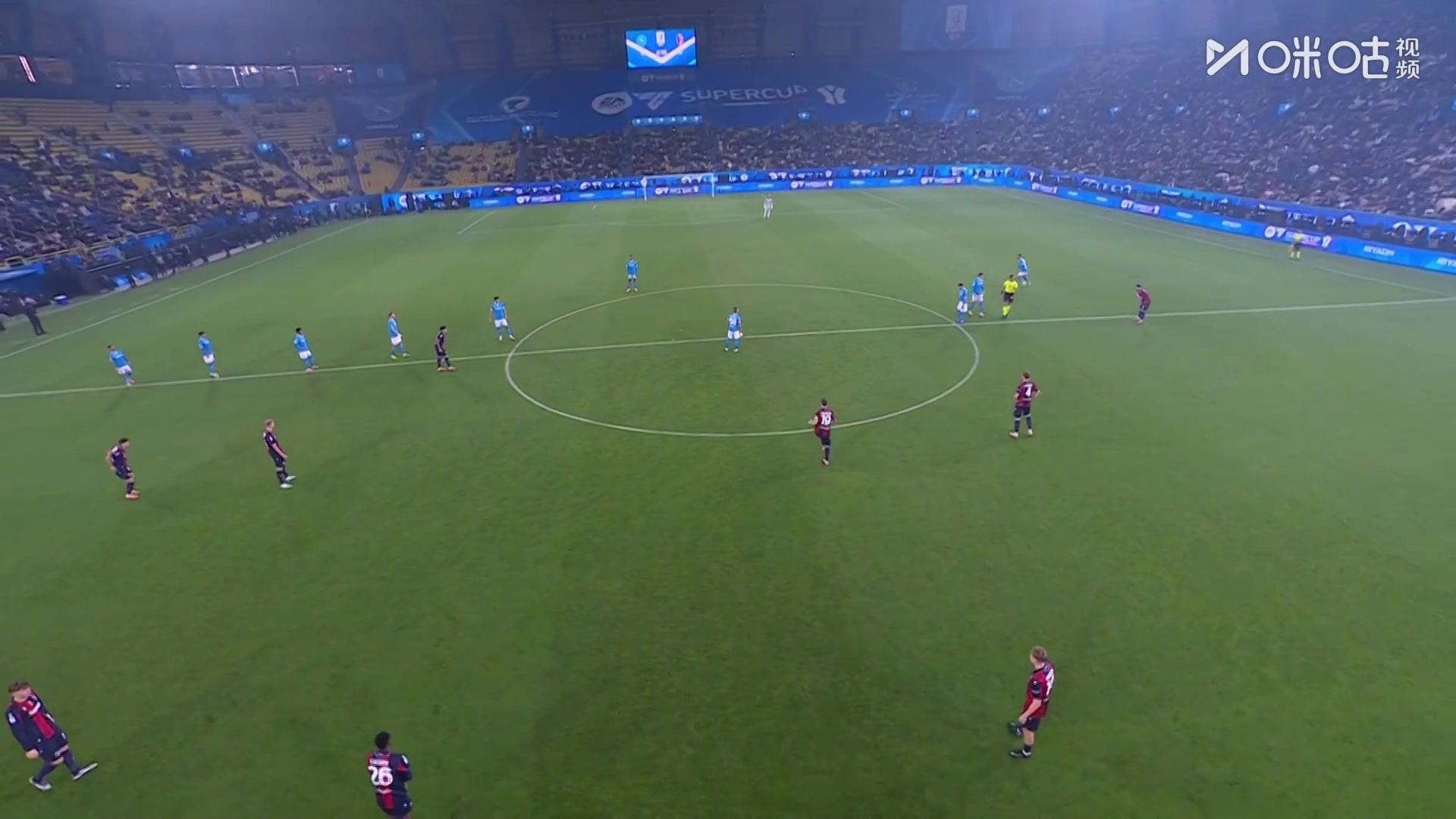 【集锦】意超杯-内雷斯梅开二度 那不勒斯2-0博洛尼亚夺冠