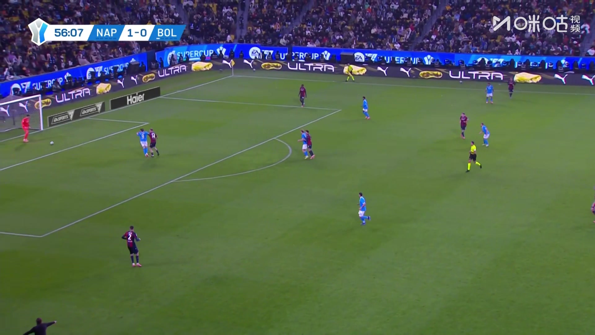 内雷斯断球+精彩小角度破门完成双响，那不勒斯再下一城