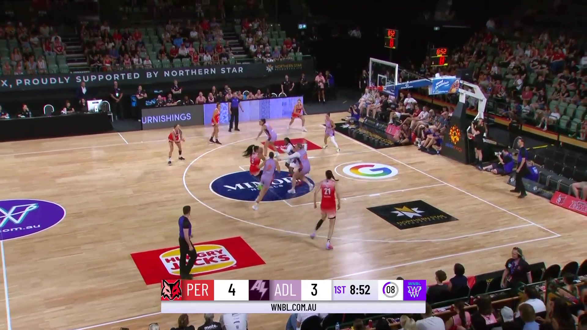 01月02日澳女篮常规赛 珀斯山猫女篮93-75阿德莱德闪电女篮 全场集锦