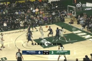 01月03日NCAA常规赛 圣地亚戈大学 64 - 74 旧金山大学 集锦