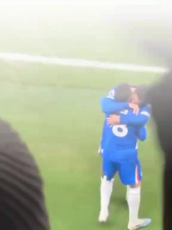 [集锦]正副队长！现场直拍：人群散去后詹姆斯等待恩佐从观众席上跳下！