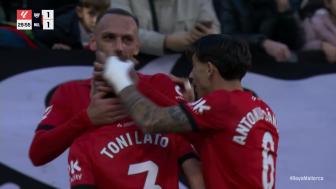 西甲-德弗鲁托斯闪击帕拉松建功 十人巴列卡诺2-1马洛卡