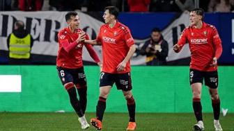 西甲-布迪米尔双响穆尼奥斯绝杀 十人奥萨苏纳3-2皇家奥维耶多