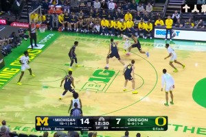 NCAA常规赛 密歇根大学 81 - 71 俄勒冈大学 全场集锦