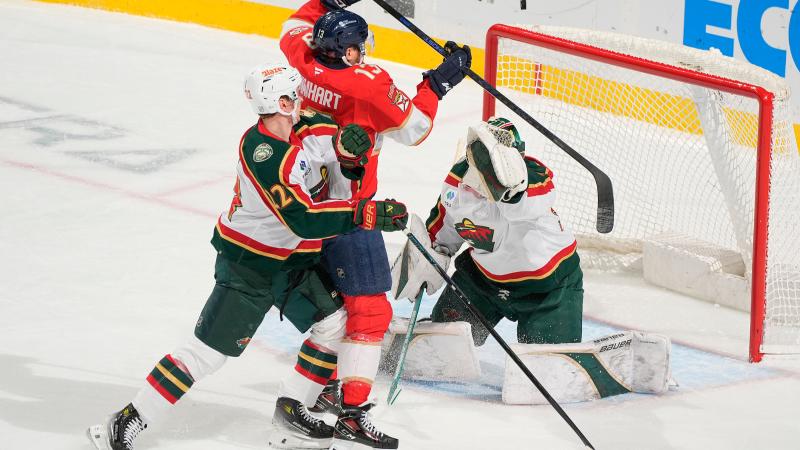 01月25日NHL常规赛 佛罗里达美洲豹 4 - 3 明尼苏达狂野 全场集锦