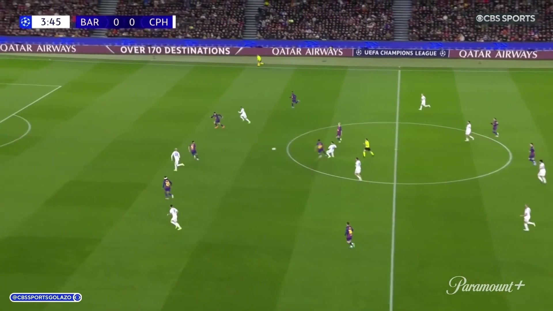 巴萨主场落后！达达森单刀攻破诺坎普球门