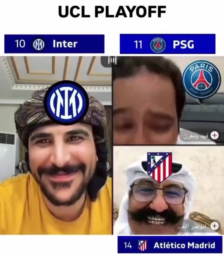 [国际米兰]大魔王来了！网友恶搞：欧冠附加赛现状！