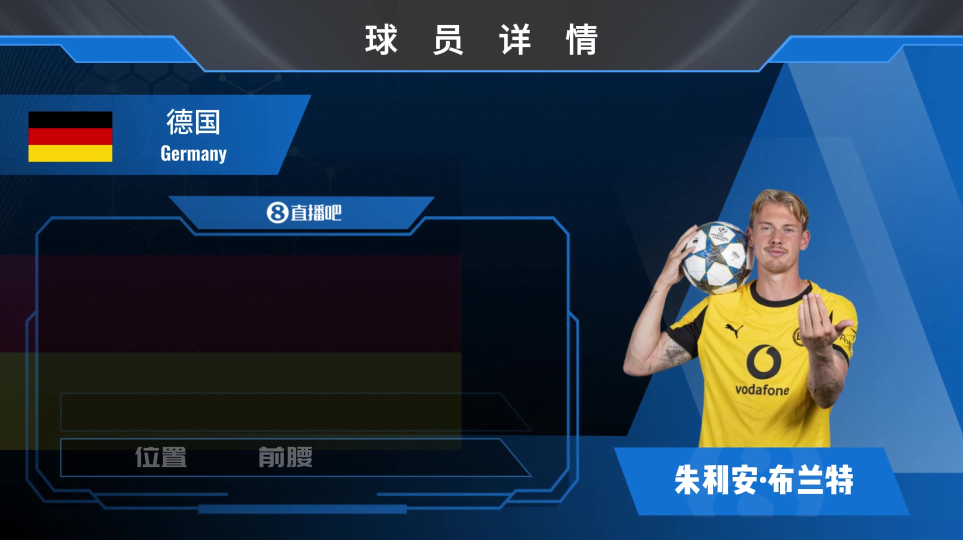 布兰特球员集锦：进攻不俗的德国本土中前场多面手！