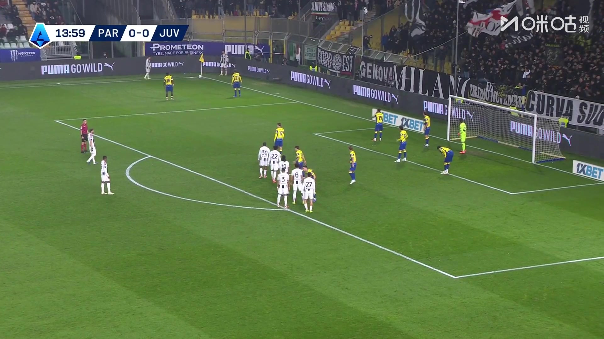 【集锦】意甲-戴维传射布雷默双响麦肯尼侧勾 尤文4-1帕尔马升第4