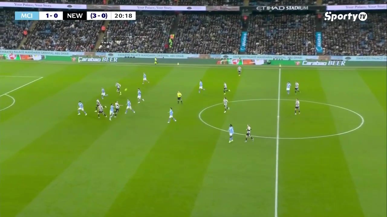 【集锦】联赛杯-马尔穆什双响 曼城联赛杯3-1总比分5-1双杀纽卡