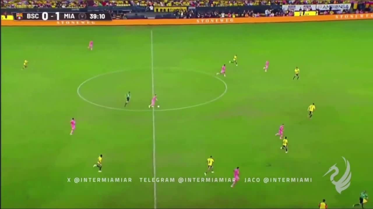 [必看瞬间]天眼启动！梅西✨手术刀直塞精准弗雷！可⬇️惜队友