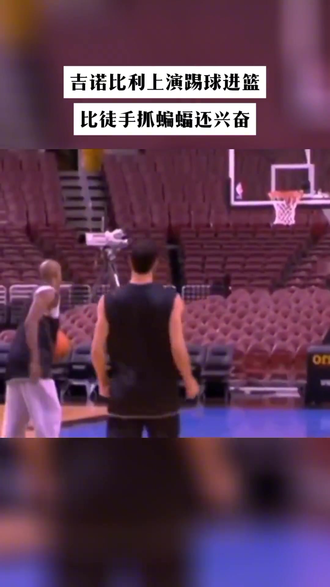 [推荐视频]这比徒手抓蝙蝠还要兴奋啊！ 吉诺比利当年上演踢球进篮框