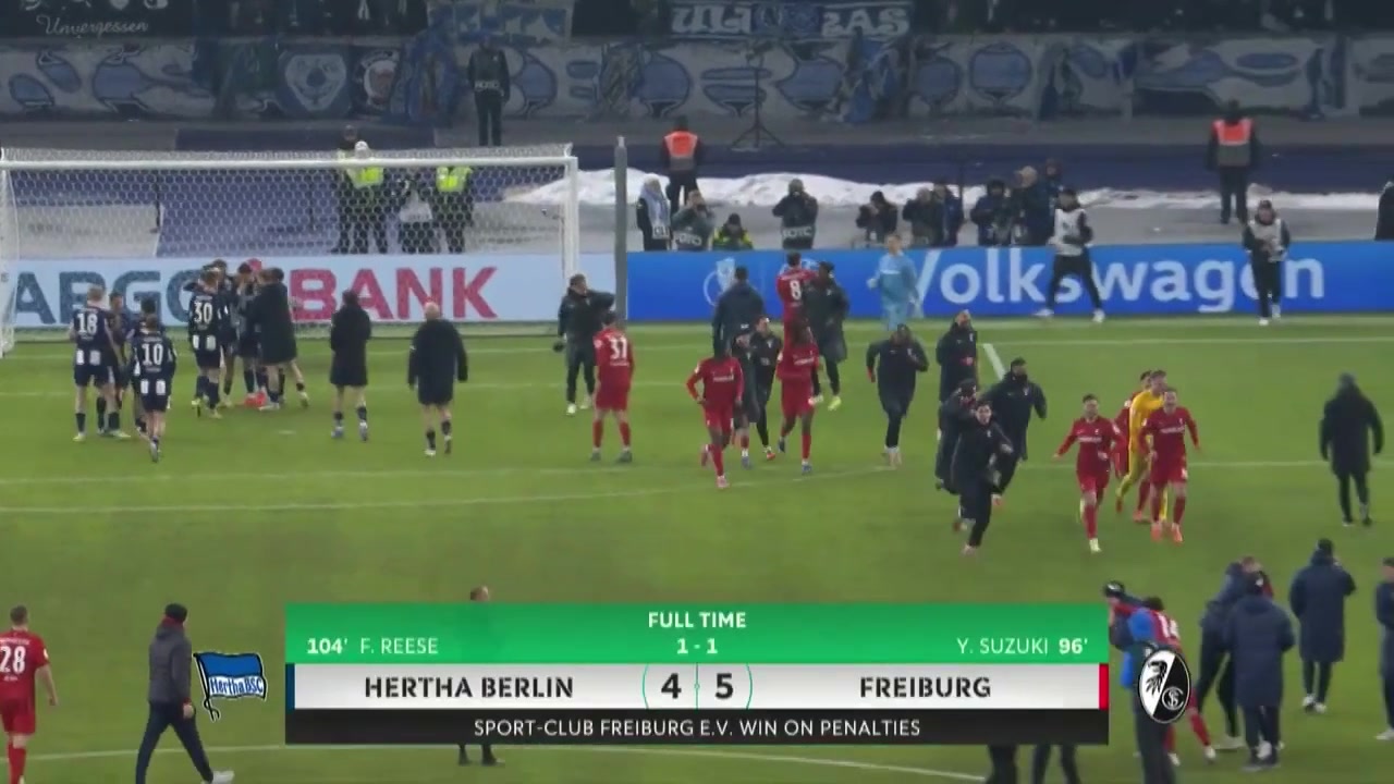【集锦】德国杯-铃木唯人破门 弗赖堡点球大战6-5柏林赫塔