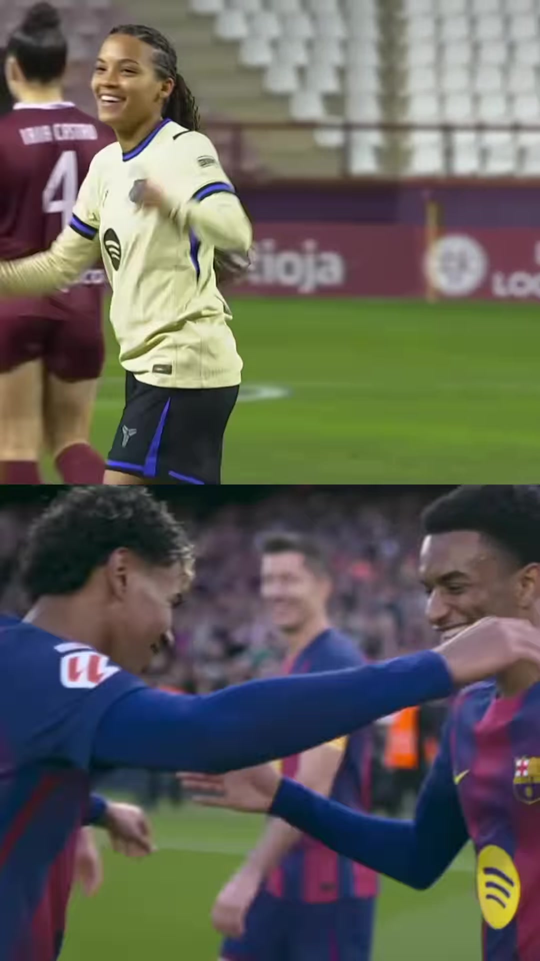 【推荐视频】有模有样！巴萨女足模仿亚马尔同款庆祝动作~