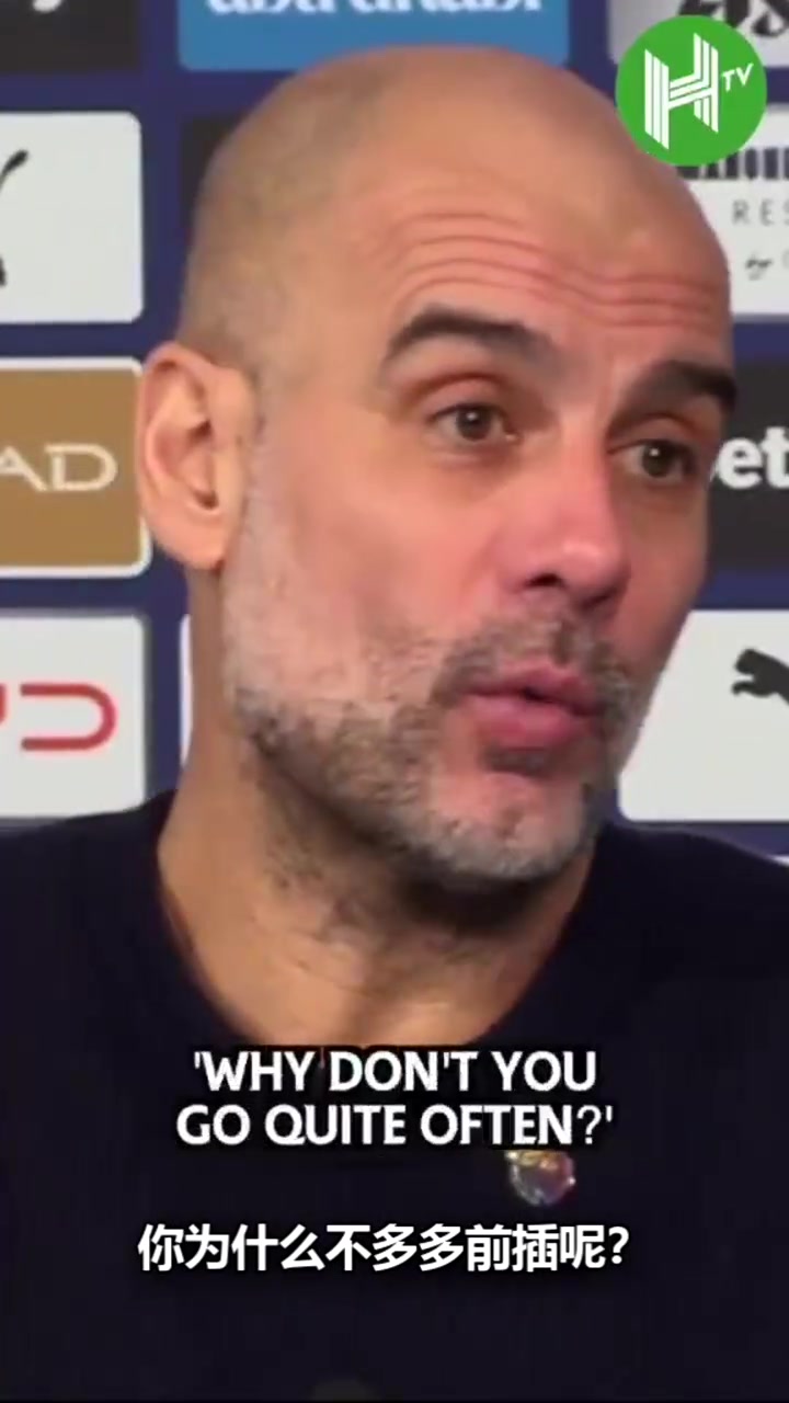 【视频/集锦】下意识行为！瓜迪奥拉赛后点评传球时口误提到德布