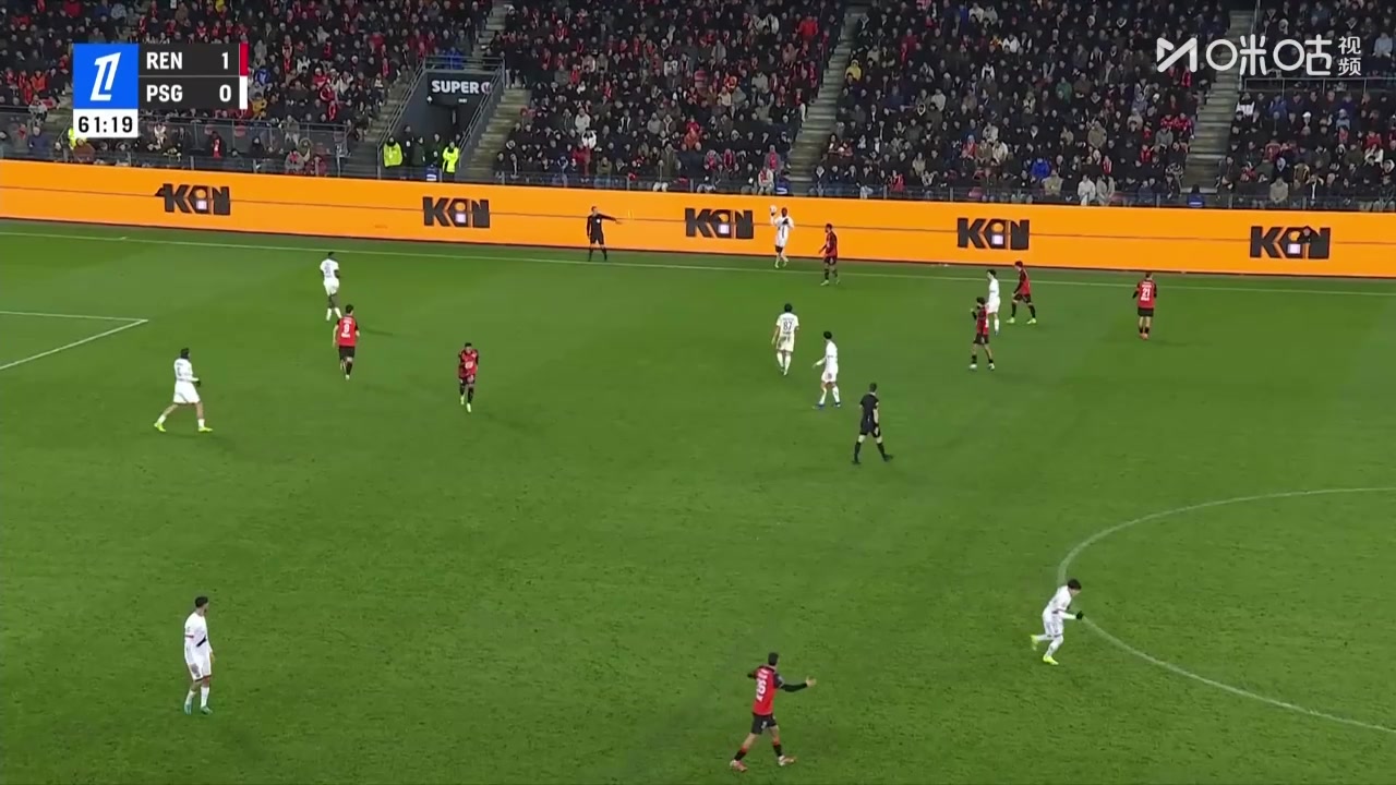 【集锦】法甲-杜埃失单刀登贝莱破门 巴黎1-3雷恩7连胜遭终结