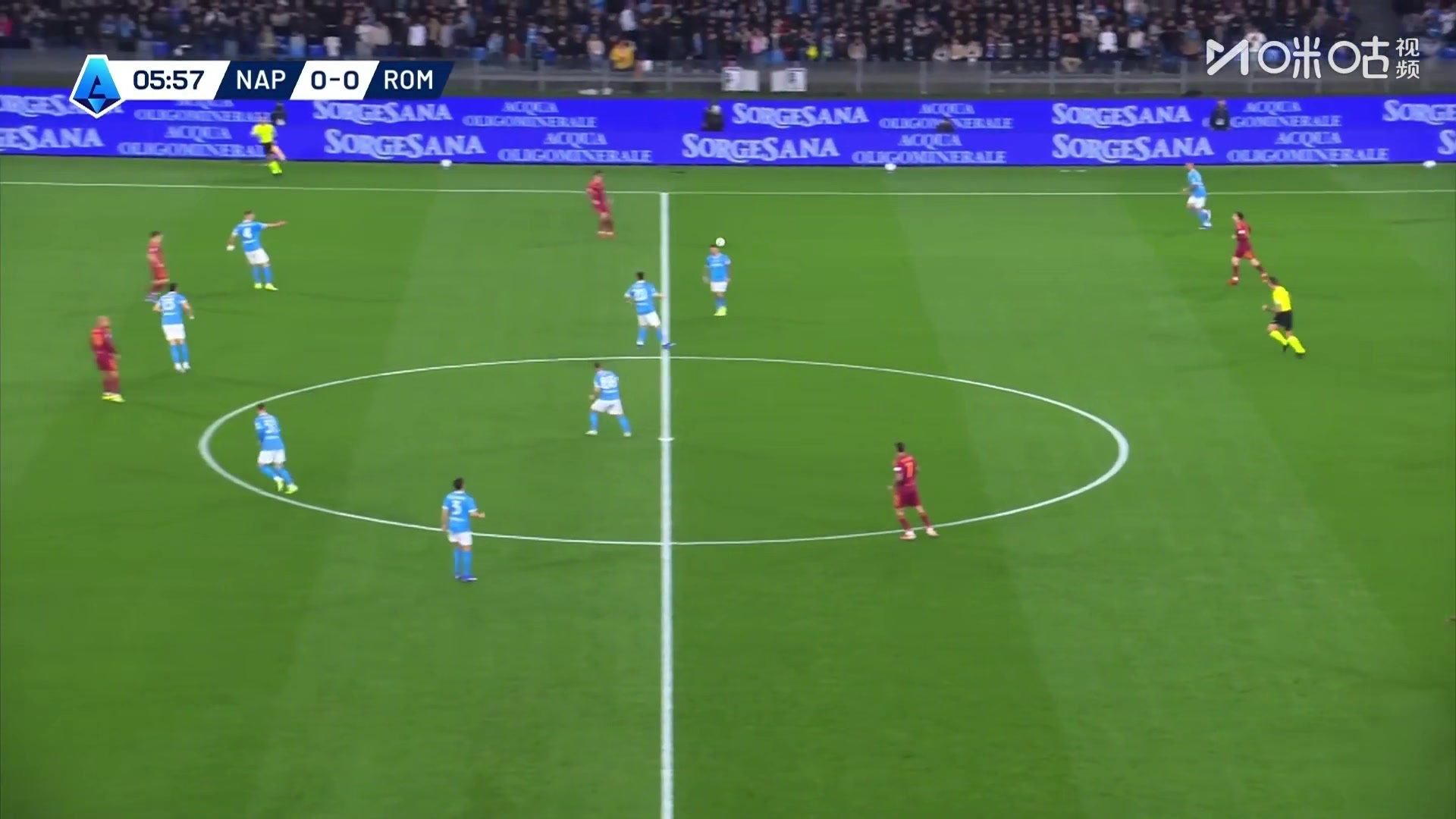 罗马先声夺人!萨拉戈萨横传,马伦中路抢点破门