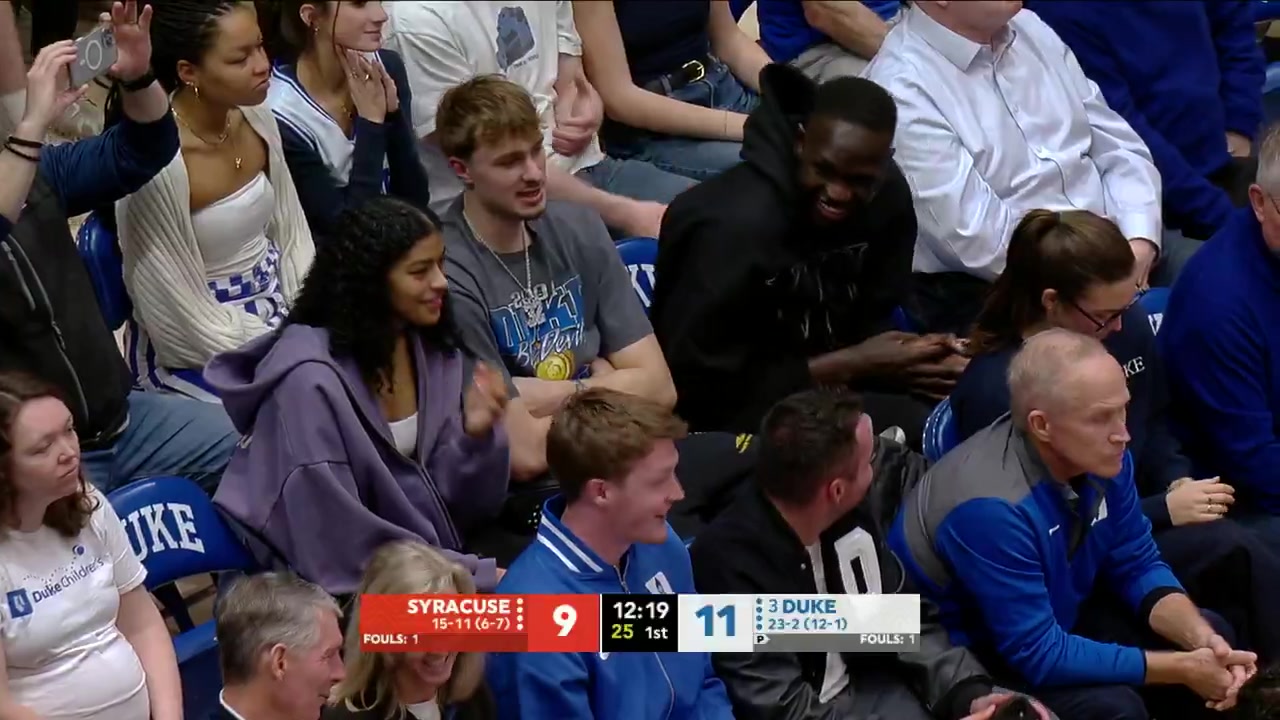 [集锦]哥仨好弗拉格、克尼佩尔和马卢阿奇结伴回杜克大学看球~