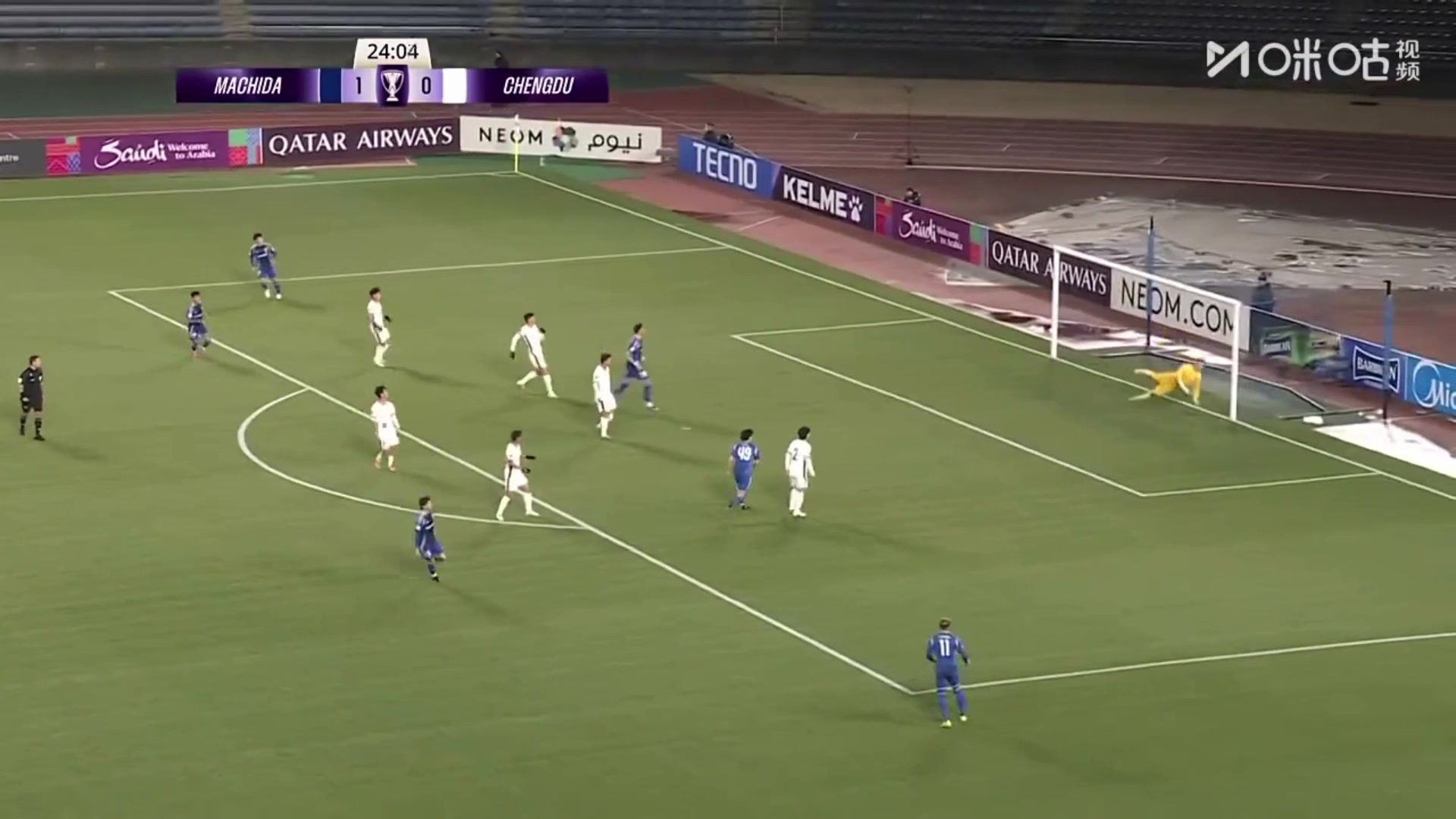 白崎凌兵爆射世界波挂死角！蓉城25分钟0-2落后