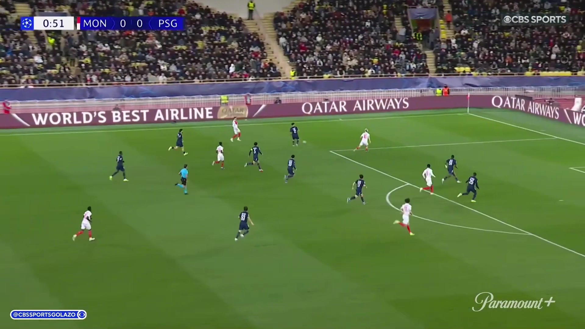 1分钟闪击！戈洛文边路传中，巴洛贡头槌首开记录