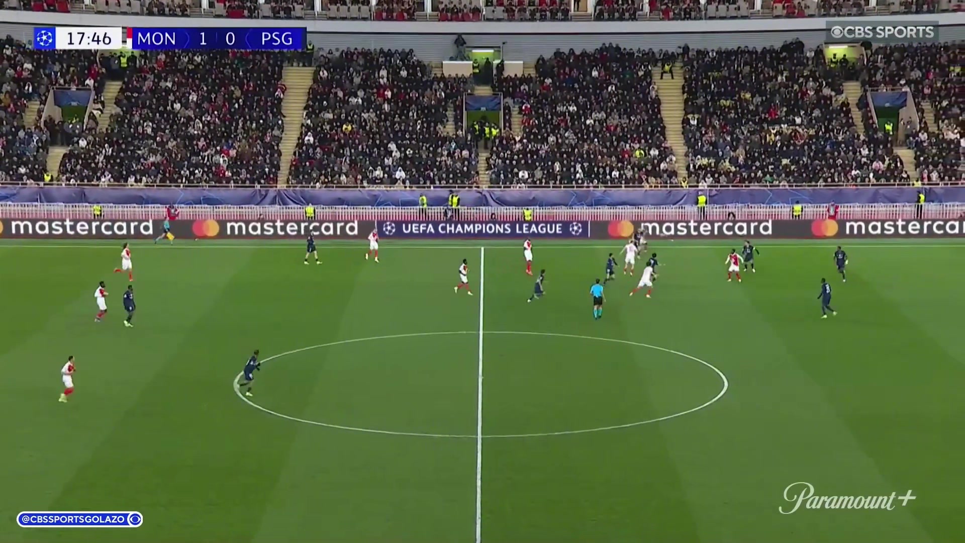 巴黎防线漏人！巴洛贡硬扛防守推射梅开二度