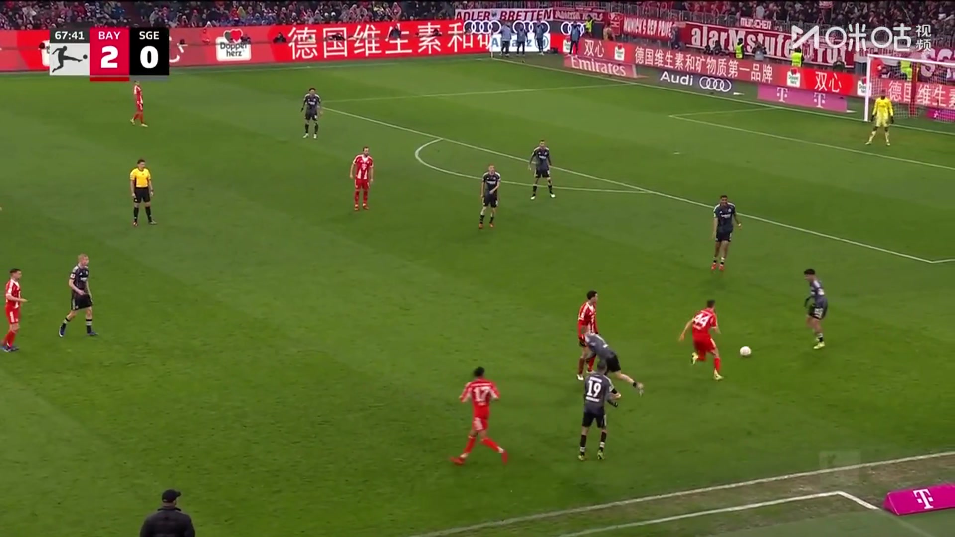 射术无敌啊！凯恩带一步左脚兜射破门，本场双响近6场打入9球