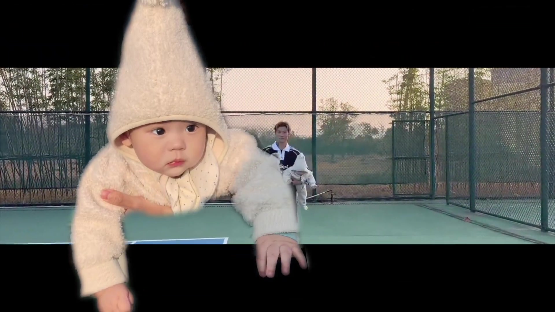 幸福的奶爸！陈蒲社媒发布双胞胎宝宝视频：宝宝发射✨