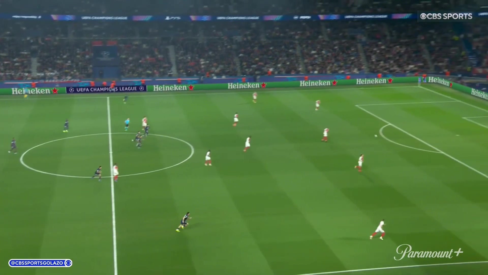 【集锦】欧冠-K77马尔基尼奥斯破门 巴黎总比分5-4淘汰十人摩纳哥