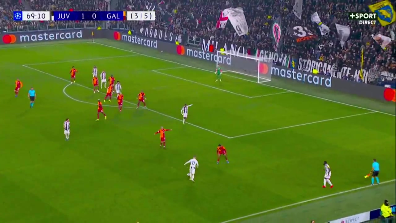 十人尤文再扳一球！加蒂推射空门得手！尤文总比分4-5加拉塔萨雷