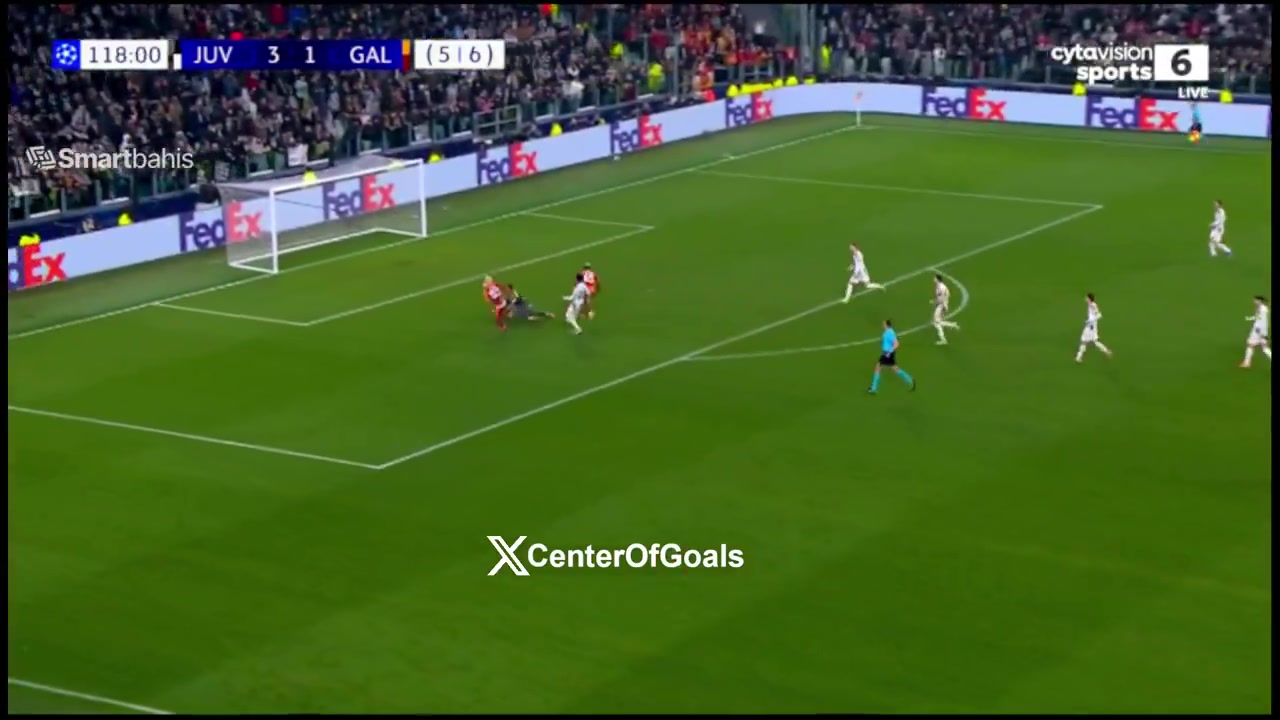 彻底没悬念了！伊尔马兹单刀破门！加拉塔萨雷总比分7-5尤文！