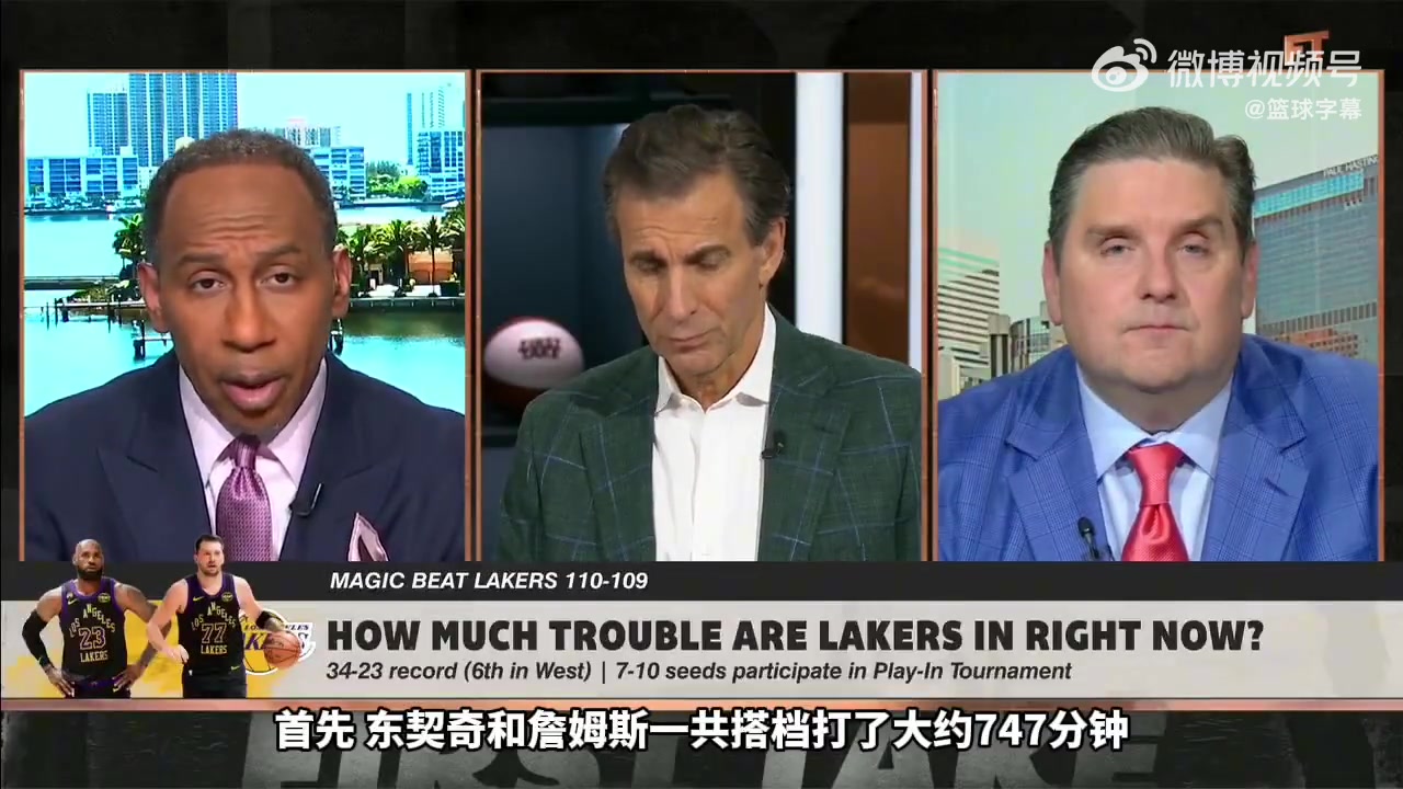 【今日视频】专家吐槽：詹东里同时在场时防守漏洞百出 湖人首轮