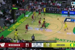 NCAA常规赛 威斯康星大学 71 - 85 俄勒冈大学 全场集锦