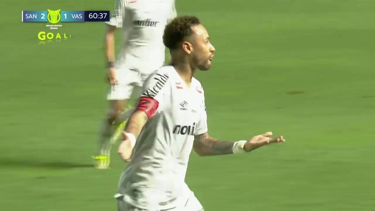 【集锦】巴甲-内马尔梅开二度 桑托斯2-1瓦斯科达伽马