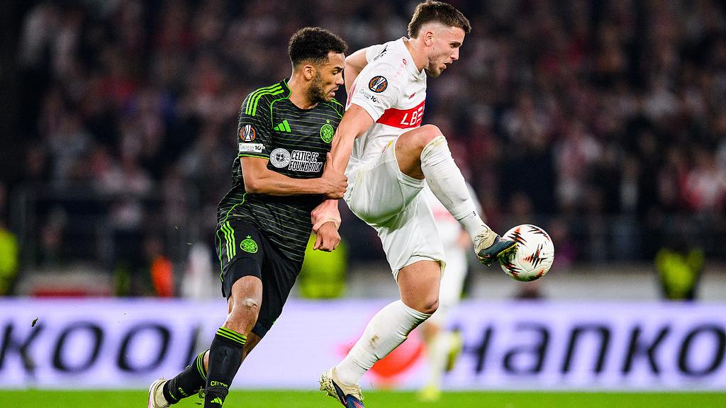 欧联杯-麦科恩闪击 斯图加特总比分4-2凯尔特人