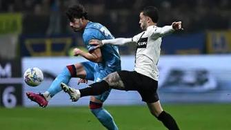 意甲-奥里斯塔尼奥破门扳平 帕尔马1-1卡利亚里