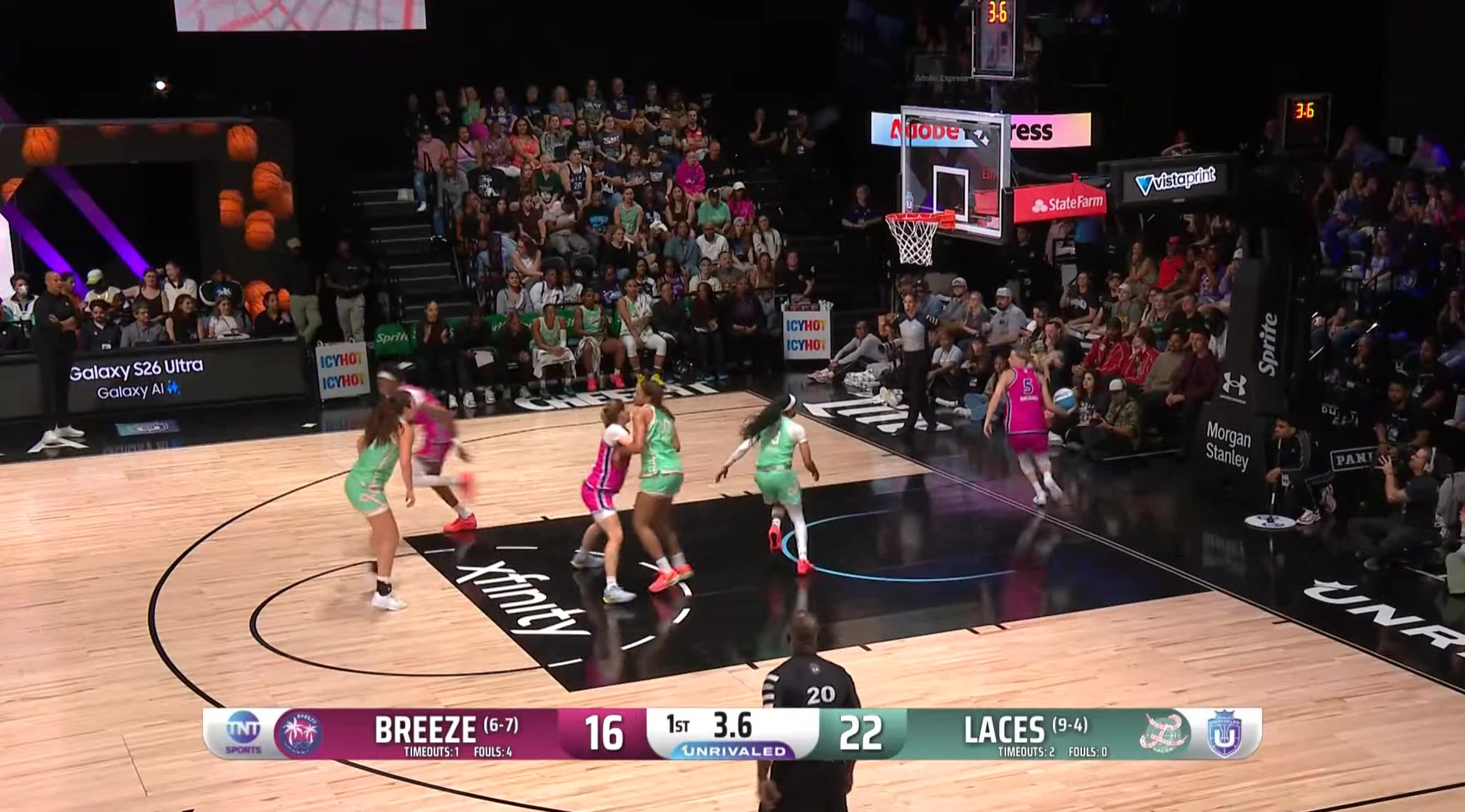 [全程剪辑]女篮天才小将再次完成实战扣篮⚾ 场边观战的KD笑