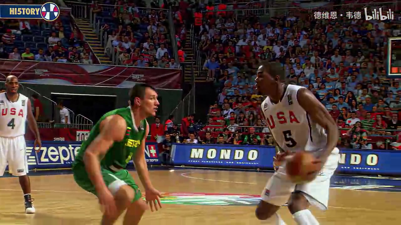 [篮球]到哪都是大杀器！国际赛场的5号KD！年轻的领军人物！