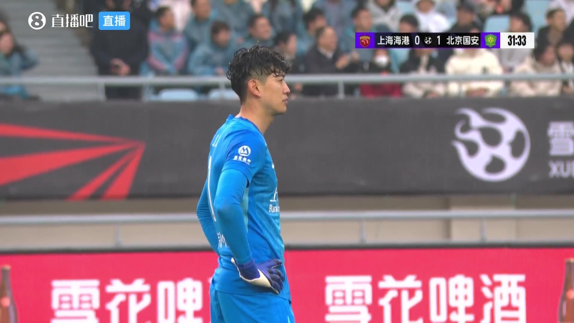 [视频/集锦]海港丢球，颜骏凌雨中无奈摇头❗️杨晨：角度不刁，但力量大
