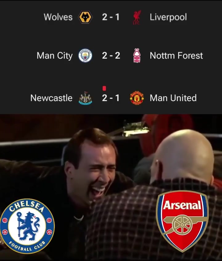 今天比赛后阿森纳和切尔西的反应