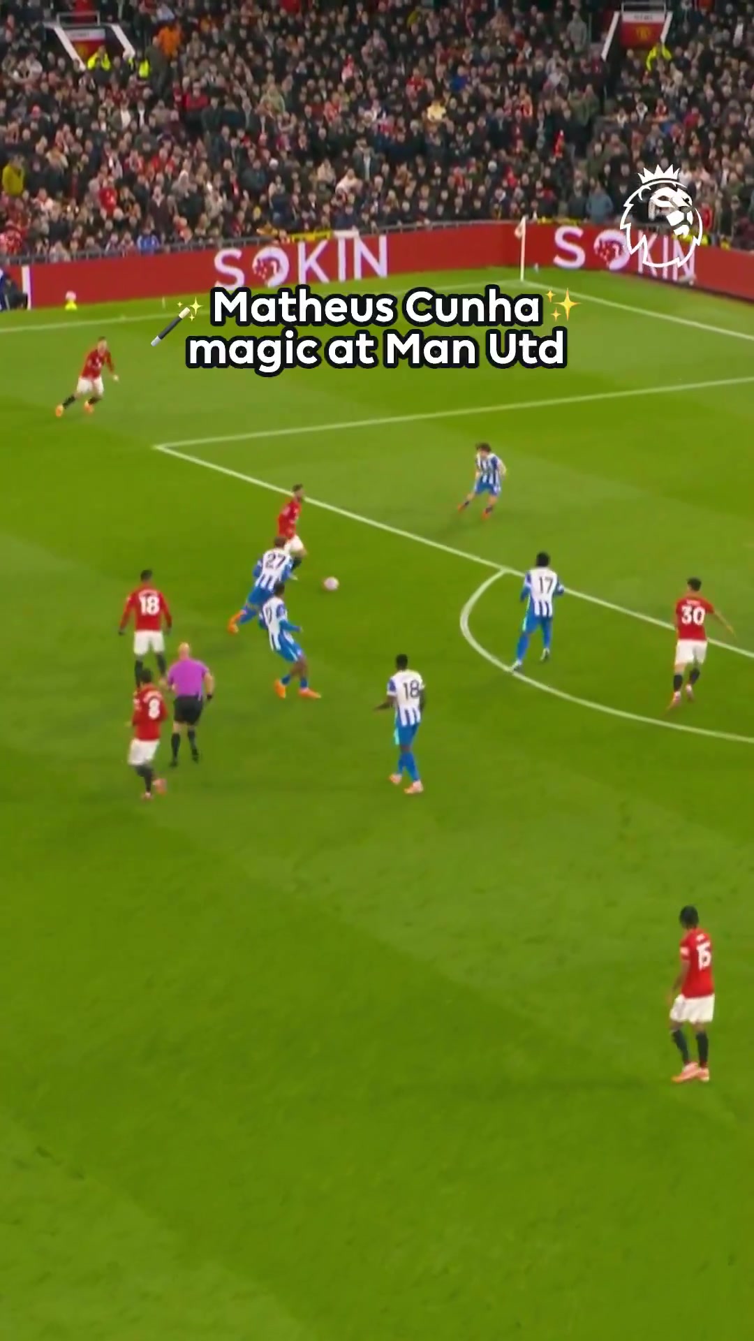 他会魔法吗？英超官方发布：曼联最棒的库尼亚