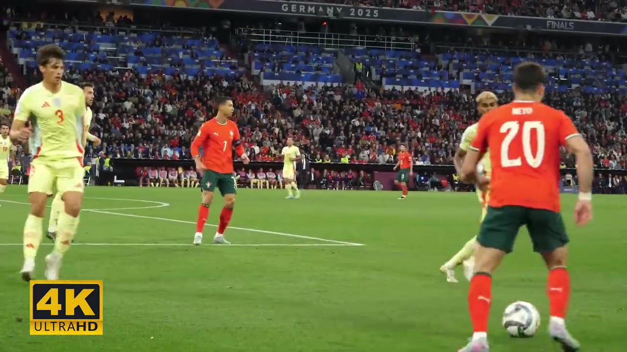 [球迷视频精选]桥头堡！场边视角回顾欧国联决赛：C❕罗策动，