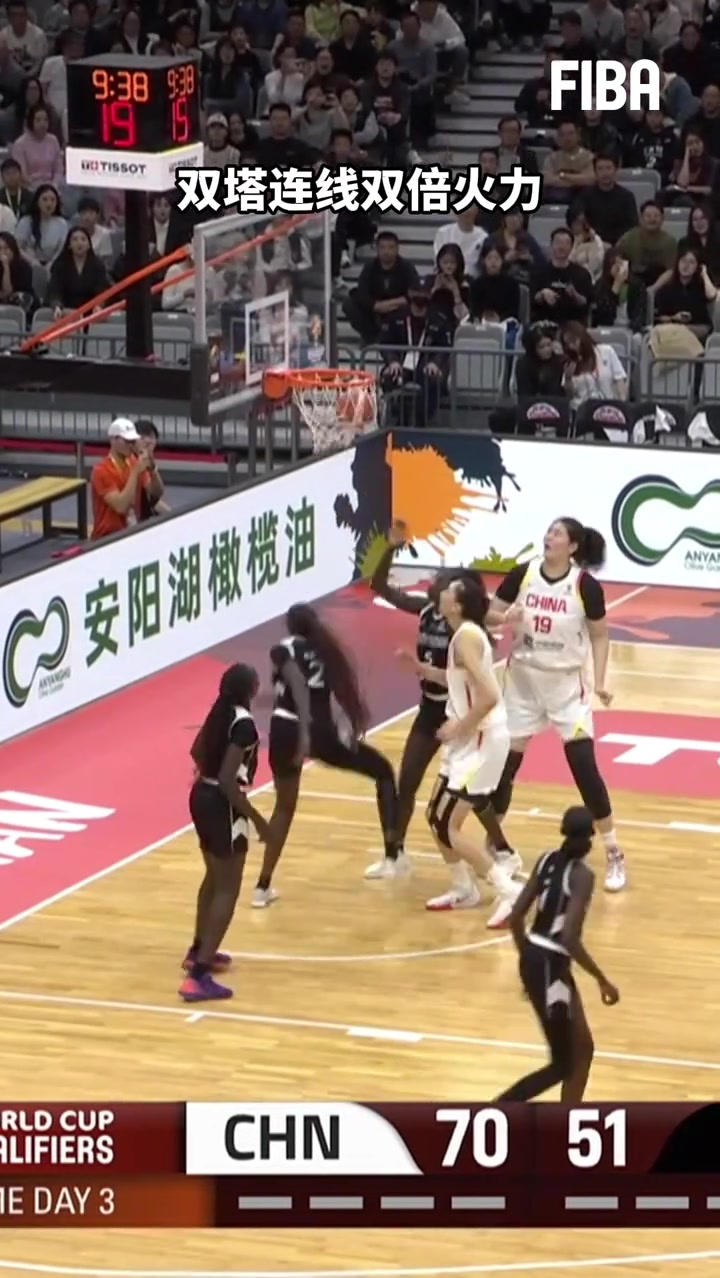 欺负人啊！张子宇与韩旭的“双塔连线”，有几支球队能防住啊