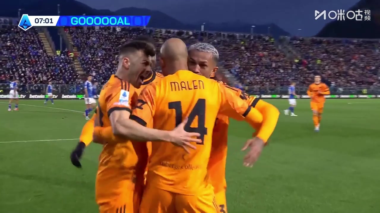 【集锦】意甲-马伦点射韦斯利被罚下 科莫2-1逆转十人罗马