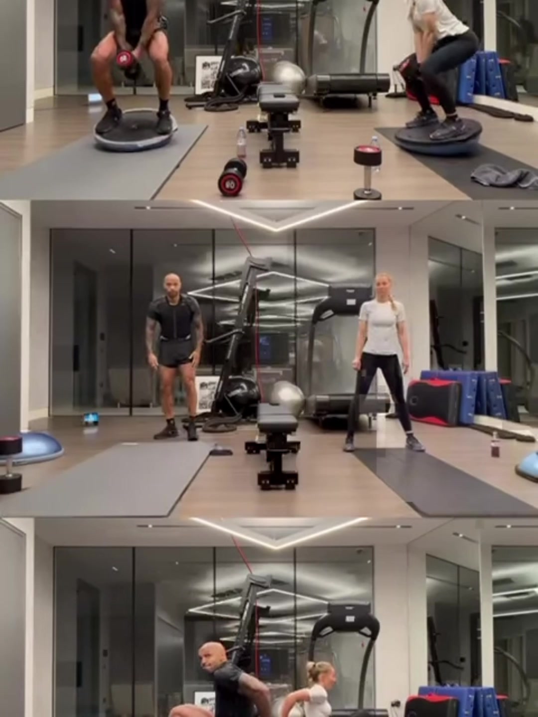 [全程剪辑]48岁亨利状态惊人！健身房硬核锻炼动作展示，荷尔