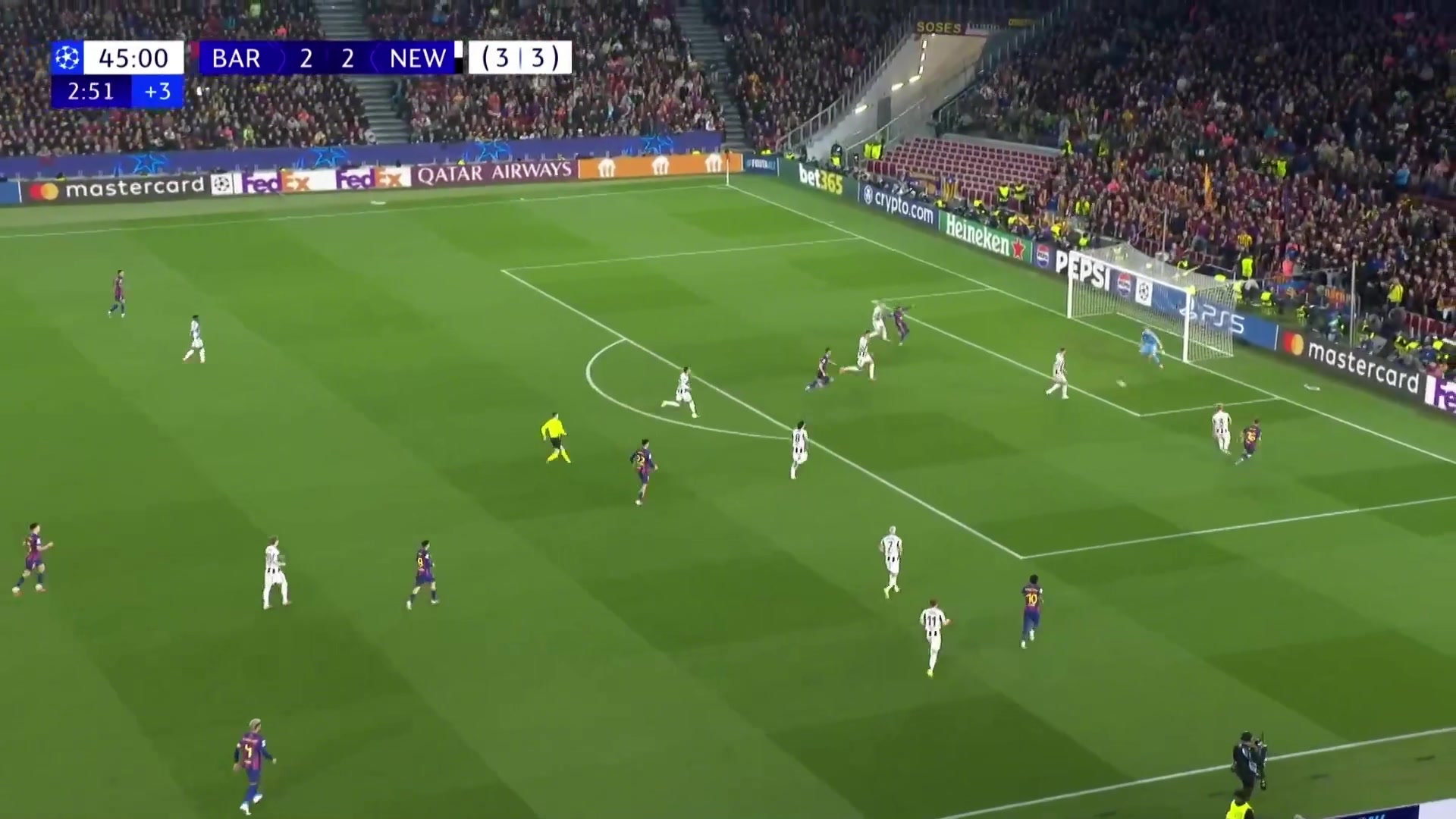 巴萨第3次领先！拉菲尼亚造点，亚马尔点射破门