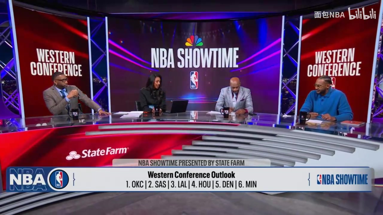 [NBA]演播室的氛围快活了起来！当甜瓜说火箭能进西决之后…