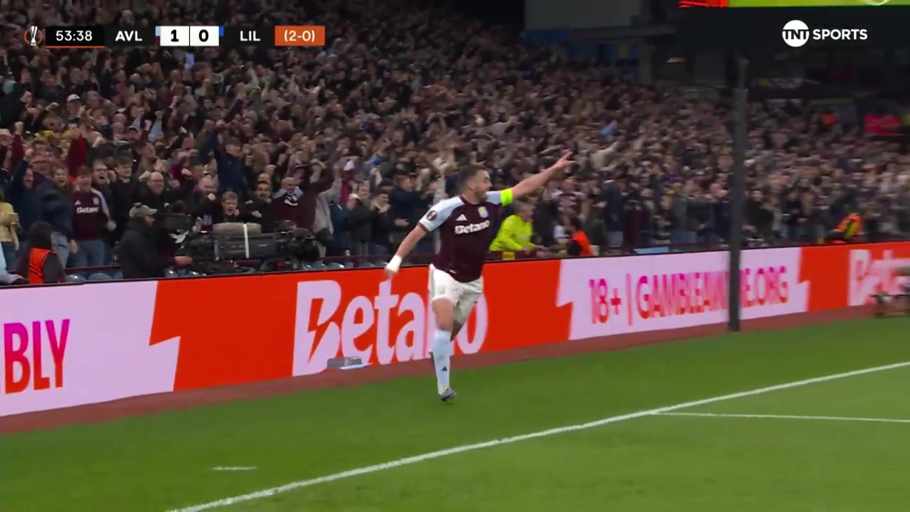 【集锦】欧联杯-麦金贝利破门桑乔送助攻 维拉2-0总比分3-0里尔