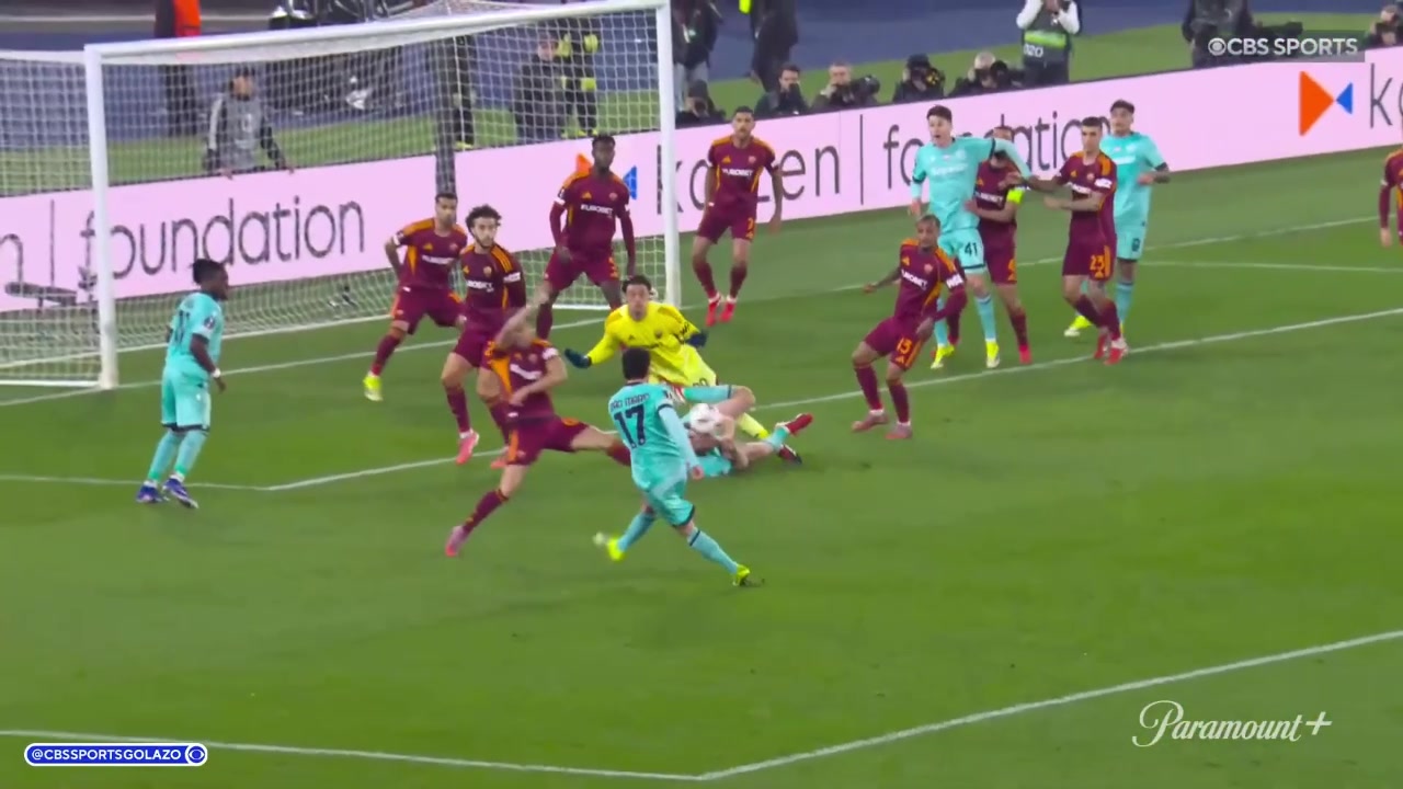 【集锦】欧联杯-恩迪卡破门+送礼马伦点射 罗马加时3-4博洛尼亚